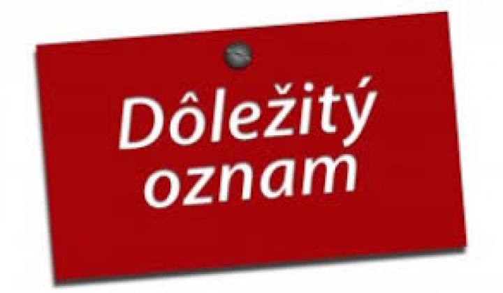 Fotka - Oznam - nestránkový deň na OcÚ Hruštín