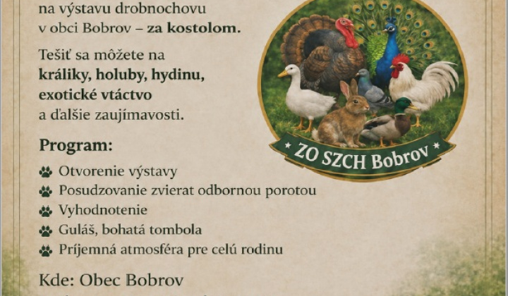 Fotka - Pozvánka na XIII. Horno oravskú výstavu drobných zvierat 