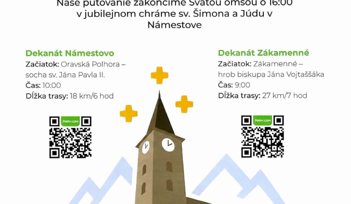 Fotka - Jubilejné putovanie farností dekanátov Námestovo a Zákamenné 